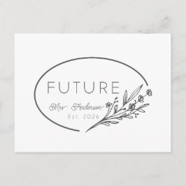 Futuro Floral Minimalista Sra. Est 2026 Anúncio de