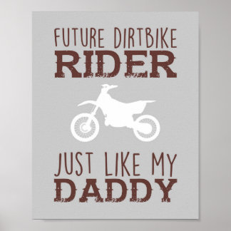 Futuro Impressão do Nursery Dirtbike Rider Baby Bo