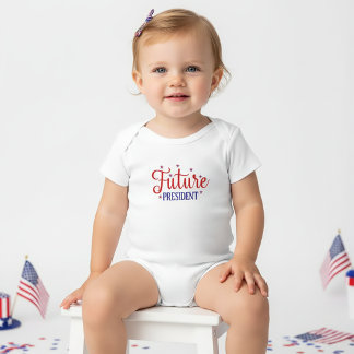 Futuro Presidente 4 de julho Camisa para Crianças