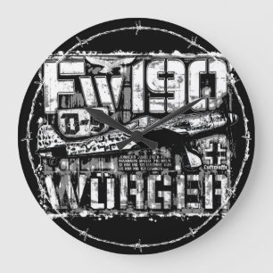 Fw 190 D- 9 Relógio De Parede Acrílico