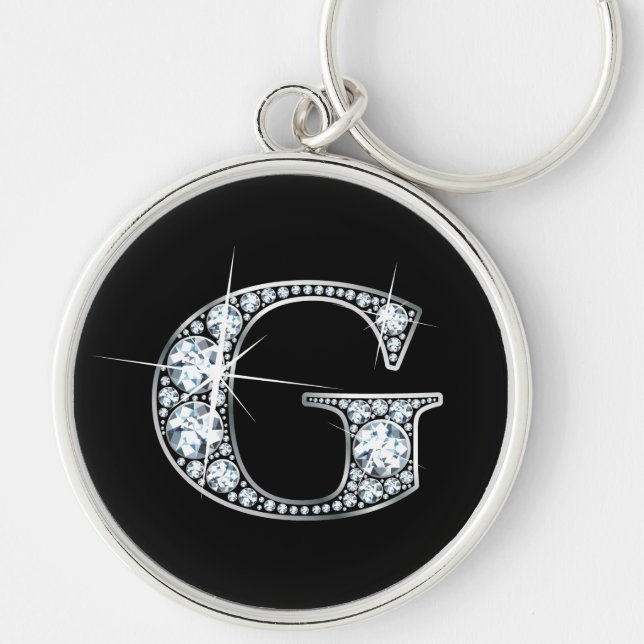 "G" Diamond Bling Chaveiro (Frente)