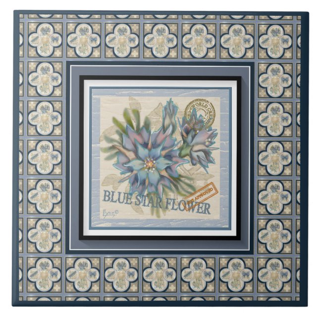 G. Flor azul do Instituto de Criação (Frente)