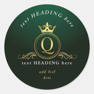 G - Letra Monograma - Adesivo Redondo