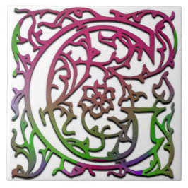 G Monograma, Azulejo cerâmico "Besque Garden"