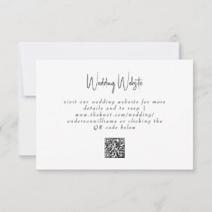 Gabinete de Código QR de Casamento Simples Moderno