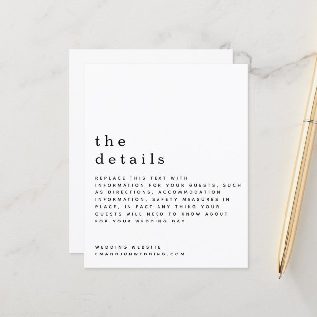 Gabinete de Detalhes do Casamento Branco Preto de  (Frente/Verso In Situ)