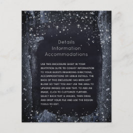 Gabinete de Detalhes do Casamento da Noite de Silv