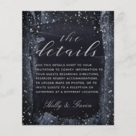 Gabinete de Detalhes do Casamento da Noite de Silv