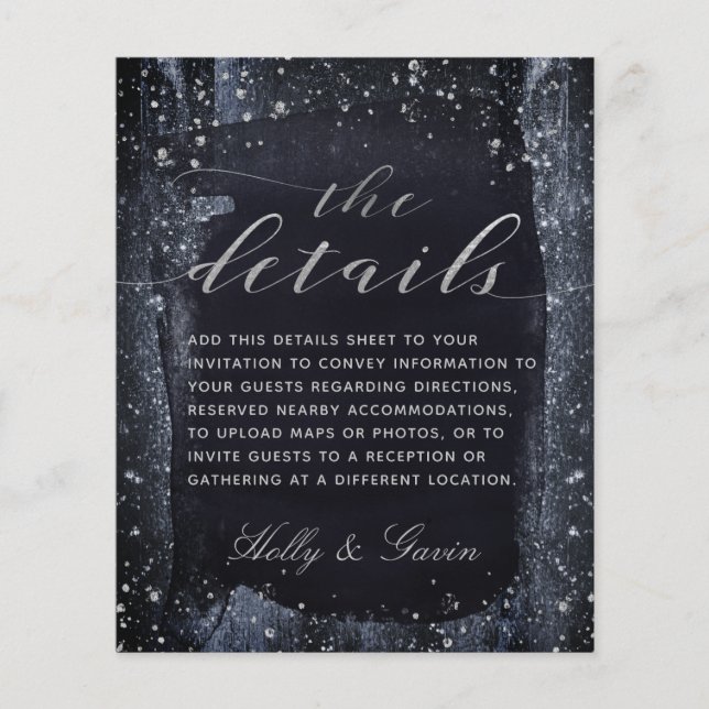 Gabinete de Detalhes do Casamento da Noite de Silv (Frente)