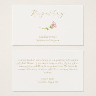 Gabinete de Registro de Casamento de Rosa de Blush