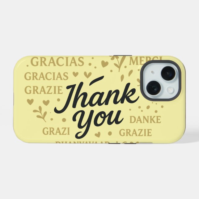 Gabinete do Na moda iPhone 15 - Oferta de proteção (Verso Horizontal)