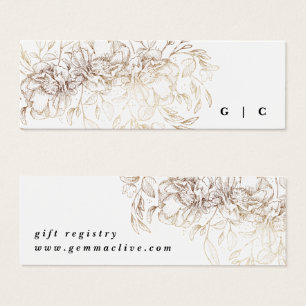 Gabinete do Registro de Presente Botânico Elegante