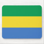 Gabon Flag Mousepad<br><div class="desc">Este design do museu simplesmente compreende a bandeira gabonesa. Um excelente de recordar o Gabão enquanto está no computador.</div>