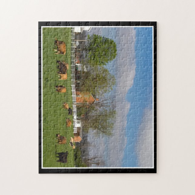 Gado que pasta o quebra-cabeça 11x14 por Thomas (Vertical)