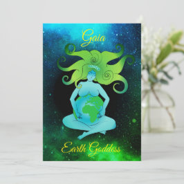 Gaia Earth Goddese Cartão de Saudação