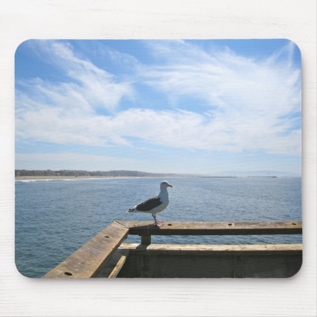 Gaivota cénico Mousepad (Frente)