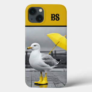 Gaivota Engraçada em Botas de Chuva – Humor de Pra