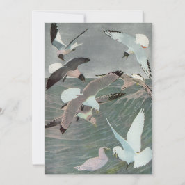 Gaivotas sobre Ondas Oceânicas por Louis Agassiz F