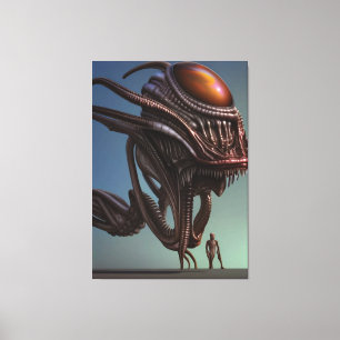 Galactic Alien Monster Canvas Print