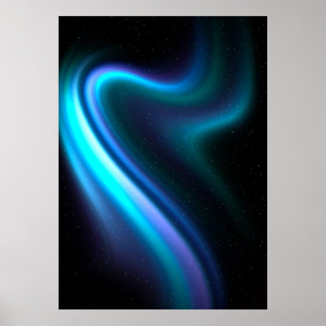 Galactic Aurora Polaris Poster (Frente)