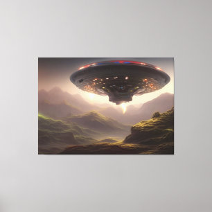 Galactic UFO Canvas Print