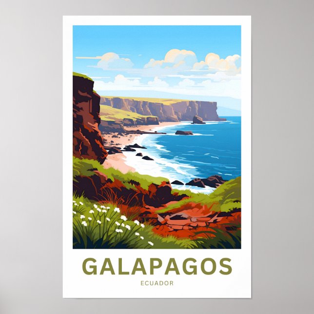 Galápagos Impressão Viagem Equador (Frente)