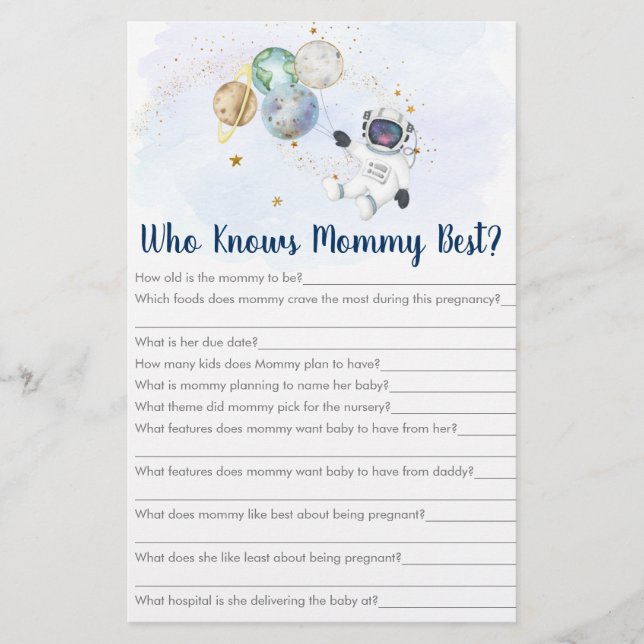 Galáxia Astronauta Que Conhece Melhor Jogo De Mamã (Frente)