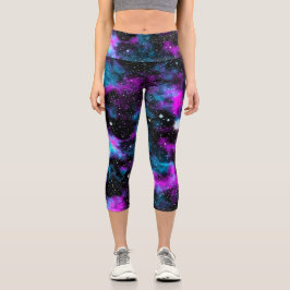 Galáxia Azul e Roxa Neon Yoga