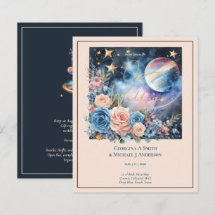 Galáxia Celestial Cósmica Marinho de Noite Estrela