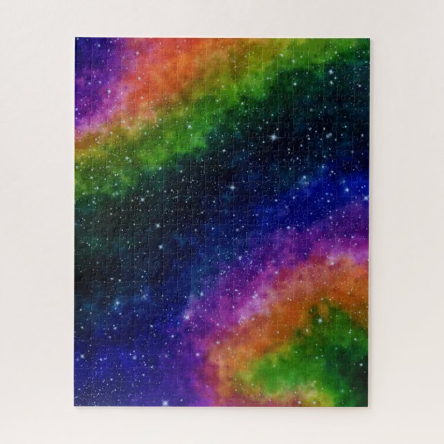 Galáxia Colorida Desafiando Quebra-cabeça de Jigse (Vertical)