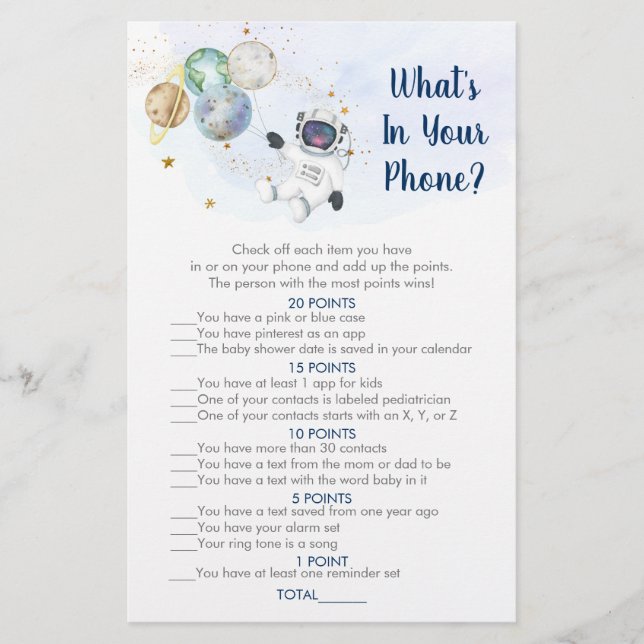 Galáxia Dourada do astronauta O que há no seu jogo (Frente)