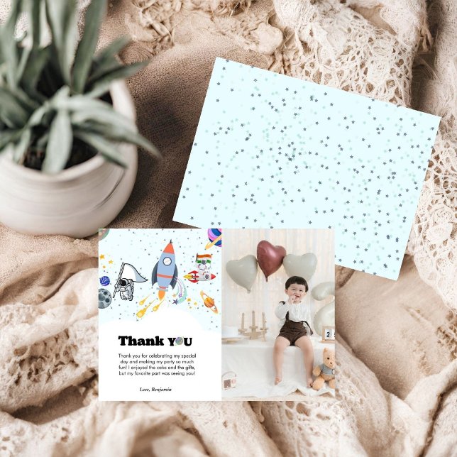 Galáxia e cartões de agradecimentos espacial de pl (Criador carregado)