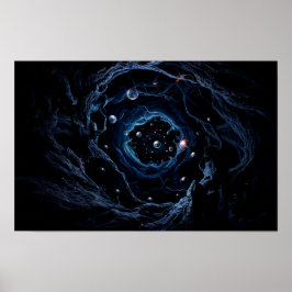 Galáxia Escura Arte de Poster de Muro de Impressão
