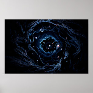 Galáxia Escura Arte de Poster de Muro de Impressão