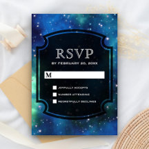 Galáxia Espacial Celestial Moderna RSVP