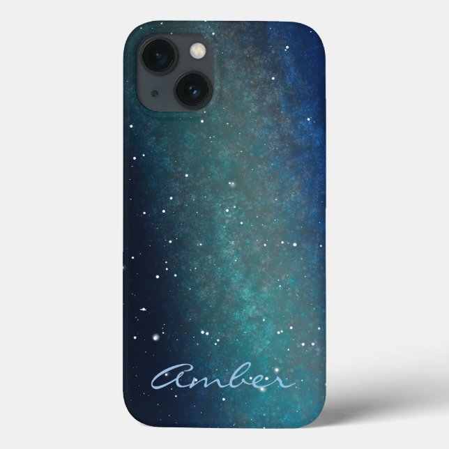 Galáxia Espaço Nebulosa Céu Noturno Personalizado (Verso)