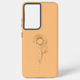 galáxia samsung s21 ultra case flower design