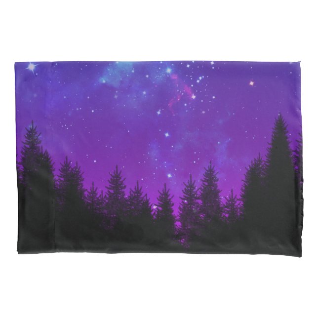 Galáxia sobre a floresta à noite (Frente)