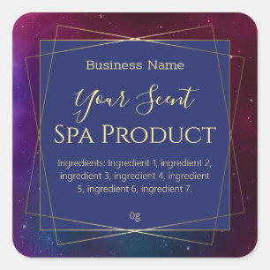 Galáxia Temida Bath Soak Body Scrub Etiquetas