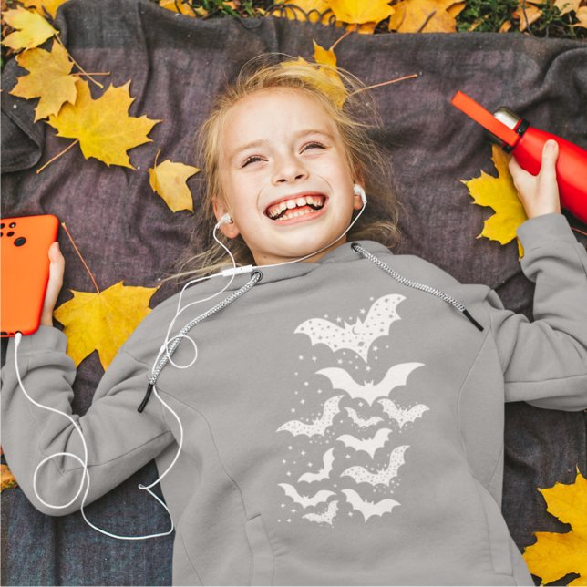 Galáxias Brancas e Estrelas do Halloween Voando (Criador carregado)