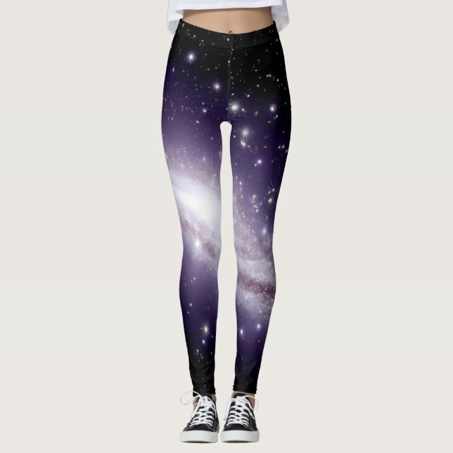 Galáxias Estrelas Leggings (Frente)