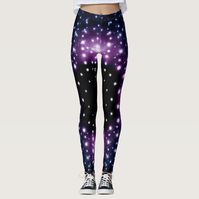 Galáxias Estrelas Leggings (Frente)