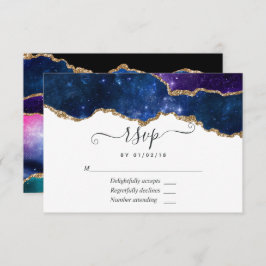 Galaxy Agate RSVP Card