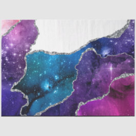 Galaxy Agate Series Design 18 Tecido Papel