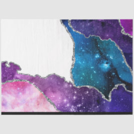 Galaxy Agate Series Design 19 Tecido Papel