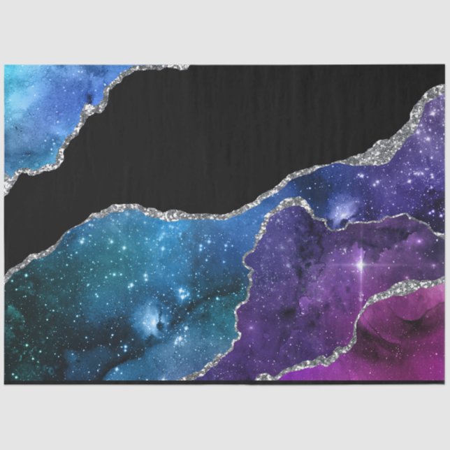 Galaxy Agate Series Design 9 Tecido Papel (Frente )
