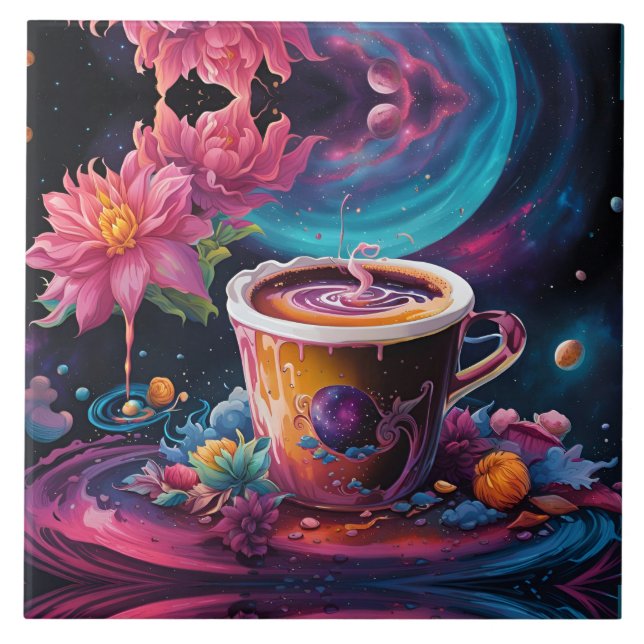 Galaxy Garden Coffee Art (Frente)