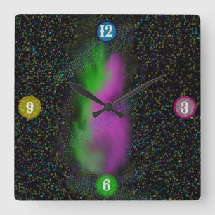 Galaxy Glow – Relógio de Parede Cósmico