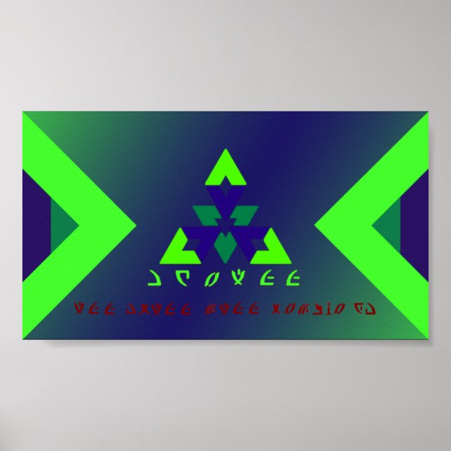 Galaxy Kneall Flag Poster (Frente)