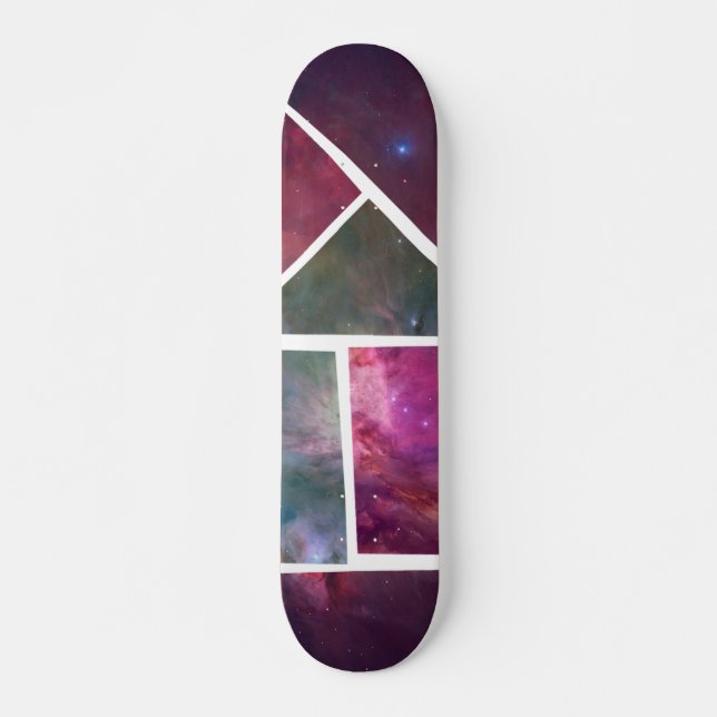Galaxy Mosaic - skate personalizado (Frente)
